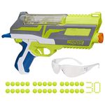 Nerf Hyper Impulse-40 Blaster, Spring-Open Instant Reload Hopper, Up to 110 FPS Velocity, 30 Nerf Hyper Rounds, Eyewear Included