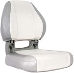 Oceansouth Sirocco Folding Boat Seat (Sirocco Folding Seat - Grey/White, Sirocco Folding Seat)