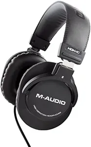 M-Audio HDH40 – Over Ear Studio Headphones with Closed Back Design, Flexible Headband and 2.7m Cable for Studio Monitoring, Podcasting and Recording - Black