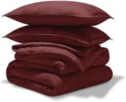 Bare Home Comforter Set - Queen Size - Ultra-Soft - Goose Down Alternative - Premium 1800 Series - All Season Warmth (Queen, Heathered Rose)