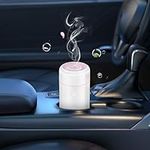 Marchred Car Diffuser, Aromatherapy Diffusers for Essential Oils, USB Mini Cool Mist Scent Air Humidifier with 7 Led Color Changing Light for Car Home Room Office Bedroom