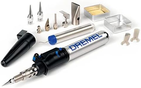 Dremel Versatip 2000 Cordless Soldering Iron - Butane Gas Soldering Kit with 6 Interchangeable Tips & 201 Soldering Tips 2-Pack, 2 VersaTip Accessories for Multipurpose Soldering