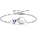 SOLOLIKE Infinity Cremation Jewelry Bracelet for Ashes for Women: S925 Sterling Silver Rose Gold Abalone Shell Urn Bracelets for Human Ashes - Memorial Jewelry Gifts for A Loss of Loved Ones,