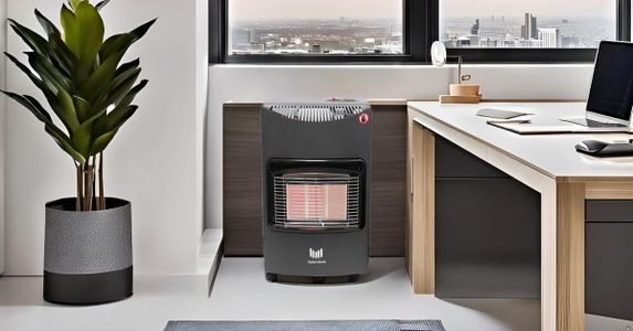 Easy Shopping Portable Gas Heater 4.2KW – Indoor Butane Heater with Wheels, 3 Settings