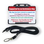 Assistance Dog ID Card with Lanyard - Hidden Disability Awareness