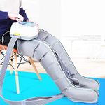 MLYSH Leg Air Compression Massager, Timed and Adjustable Pressure Pneumatic Air Circulation Massager for Waist Leg Lymphedema Circulation Swelling Relax Pain Relief