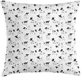 Ambesonne Dog Lover Throw Pillow Cu