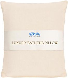 Luxury Bath Pillow for Bathtub, Soft & Comfortable Head Neck & Back Support, Adjustable Thickness, Quick Drying Bathtub Pillow for Pain Relief, Ideal Gift for Christmas Birthday Mother’s Day