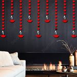 Bikri Kendra - Diya 10 dot 100 red (Pack of 110) Wall Mirrors Stickers for Hall Living Room Bedroom Kids Room Home Office 3D Acrylic Wall Stickers