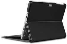 Kepuch Custer Case for Surface Pro 7 6 5 4,Ultra-Thin PU-Leather Hard Shell Cover for Surface Pro 7 6 5 4 - Black