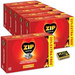 Zip High Performance Fire Lighters- Powerful & Reliable Fire Starter for Open Fires- Eco Fire Cube for BBQs, Stoves & Burners- (6 Pack X 40 Cubes)