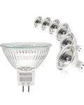 Simusi MR16 Halogen Light Bulbs, (6 Pack) 12V 50W Gu5.3 Spotlight Bulb Dimmable for Ceiling Light, 2 Pin Halogen Spotlight Bulbs 2700K Warm White