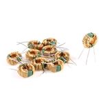 sourcing map 10 Pcs Toroid Core Common Mode Inductor Choke 2MH 30mOhm 2A Coil