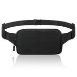 MoKo Fanny Packs for Women Men, Fashion Running Waist Packs, Crossbody Mini Bag Fanny Pack Belt Bag with Adjustable Strap for Running Outdoors Workout Travel Hiking Cycling, Black