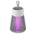 Bug Zapper Outdoor,Mosquito Zapper Indoor Home,Portable Mosquito Repellent Outdoor Patio Mosquito Killer Lamp Insect Light Pest Control Lamp Flying Bug Indoor Outdoor Fly Trap (Gray)