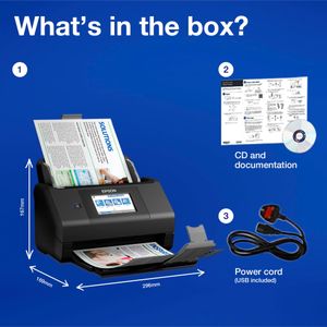 Epson WorkForce ES-580W Wireless Document Scanner – High-Speed Duplex