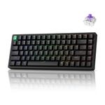 Keychron K2 HE Wireless Gaming Keyboard - 75% Hall Effect Rapid Trigger, 2.4 GHz Bluetooth 5.2 Wired, Magnetic Linear Switches, Hot-Swappable RGB Backlit, PBT Keycaps, Aluminum Frame (Mac/Windows)