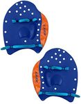 ZONE3 Power Stroke Swimming Hand Paddles, Blue/Red, Small
