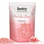 Bestidy Hard Wax Beads for Hair Removal for Face, Bikini, Legs, Underarm, Back, Chest(All Body), Women Men, 500g/1.1lb Bag Refill Waxing Beads for Waxing