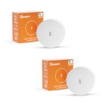 2 Pack SONOFF SNZB-02P Zigbee Temperature and Humidity Sensor, Smart Temperature Sensor with Comfort Alarm, Zigbee Hygrometer Compatible with Alexa/Google Home/HA/IFTTT, Zigbee Hub Required.