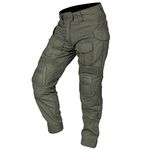 IDOGEAR G3 Combat Pants with Knee Pads Multi-camo Pants for Men Outdoor Airsoft Paintball Camo Tactical Trousers (Ranger Green,34W x 32L)