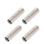 VANDESAIL XLR Gender Changer, 3 Pin XLR to XLR Adapter XLR Male Coupler 4 Pack