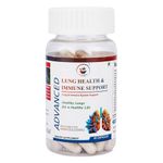 Azteca Herbal Natural Advanced Lung Health & Immune Support Lung Detox Ayurvedic Supplements with Vitamin C Bronchi Sinus & nasal Lungs Health For Men & Women (Pack Of 1-60 Capsule)