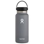 HYDRO FLASK - Water Bottle 946 ml (32 oz) - Vacuum Insulated Stainless Steel Water Bottle with Leak Proof Flex Cap and Powder Coat - BPA-Free - Wide Mouth - Stone