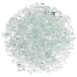 American Fireglass 10-Pound Fire Glass with Fireplace Glass and Fire Pit Glass, 1/2-Inch, Clear