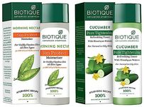 Biotique Bio Cucumber Pore Tightening Toner, 120ml And Biotique Bio Morning Nectar Sunscreen Ultra Soothing Face Lotion, SPF 30+, 120ml