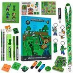 Minecraft Advent Calendar 2024 for Kids and Teenagers, Stationery, Notebooks, Stickers, Badges Advent Calendars for Kids (Green)