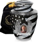 Air Force Cremation Urn for Ashes Adult Male - Beautifully Handcrafted Decorative Urns & Personalized Military Urns for Human Ashes Adult Man Tiger Stripe