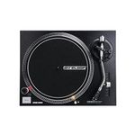 Reloop RP-2000 MK2 DJ turntable with quartz-controlled direct drive and phono / line output, black metallic