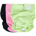 wegreeco Washable Female Dog Diapers (Pack of 3)