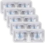 ANYPOWK 12 Volt LED Caravan Lights with ON/Off Switch - Neutral 4000-4500K 7W 800LM, Interior Lighting for RV Motorhome Van Trailer Camper Boat - Pack of 5