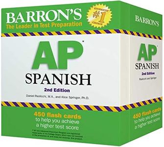 AP Spanish Flashcards, Second Edition: Up-to-Date Review and Practice + Sorting Ring for Custom Study (Barron's AP Prep)