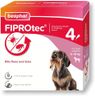Beaphar - FIPROtec Spot-On for Small Dogs (2–10kg) - Kills Fleas & Ticks - Vet Strength Treatment - 4 Pipettes