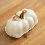 YINYUEDAO Butter Dish Pumpkin Shape (White Pumpkin)