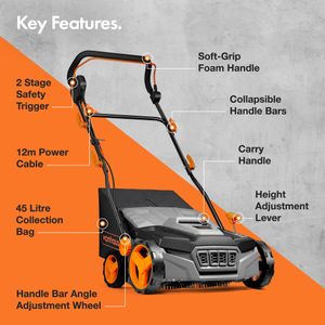 VonHaus 1800W Artificial Grass Brush – Electric Lawn Sweeper