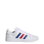 adidas Mens Grand Court Base 2.0 FTWWHT/ROYBLU/VIVRED Running Shoe - 9 UK (GW9252)