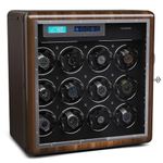 KLARSTEIN Automatic Watch Winder for 12 Watches, Luxury Watch Storage Box, Acrylic Window Display Case, Auto Watch Winder Uk for Men & Women, LED, 5 TPD Settings, Spring Tension Watch Winder Motor