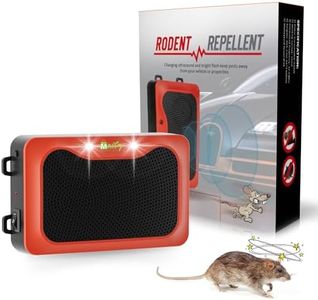 MAK7 Underhood Ultrasonic Rat Repellent for Car | Rodent Repellent for Car Engine | Mouse Protection Device with Flashing Lights | Rat Repellent for Car Engine | Rat Machine | 3 Mode Power Source|