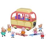 Peppa Pig Peppa Visits Australia Campervan Vehicle Preschool Toy with Rolling Wheels; Includes 8 Figures, 4 Accessories, for Ages 3 and Up