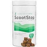 Scoot Stop for Dogs - Dog Anal Gland Treatment and Relief - High Fibre Dog Treats - 60 Soft Chews with Pumpkin, Psyllium, Dandelion and More - Chicken and Bacon Flavour Supplement