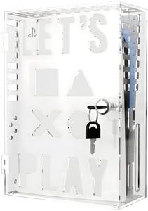 Skywin Clear Acrylic PS5 LocK Box, PS5 Game Case, PS5 Case, Secure and Protect Public Gaming Consoles, Compatible with Playstation, PS5 Slim, PS5 Pro