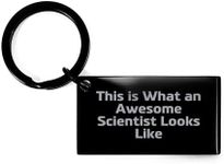 CUCOLUS Scientist Keychain - Gift from Friends for Scientist this Valentine's Day - 'This Is What An Awesome Scientist Looks Like'