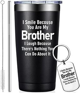 Grifarny Gifts for Brother - Big Brother Gift - Brother Gifts from Sister - Christmas Fathers Day Birthday Gifts for Brother - Brother Tumbler Cup 20oz