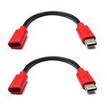 PortaPow USB-C Data Blocker (Twin Pack)(Red)