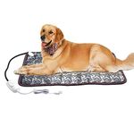 Langroup Pet Heating Pad for Large Heated Dog Bed Indoor, Waterproof and Safe Dog Heating Pad for Dog and Cat, Puppy Warming Mat for whelping Box Easy Clean