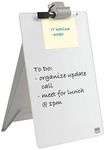 Nobo Glass Dry Wipe Personal Desktop Easel Whiteboard, 21.6 x 29.7 x 3 cm, Brilliant White, 1905173